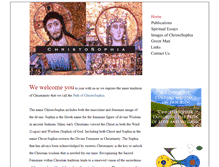 Tablet Screenshot of christosophia.org